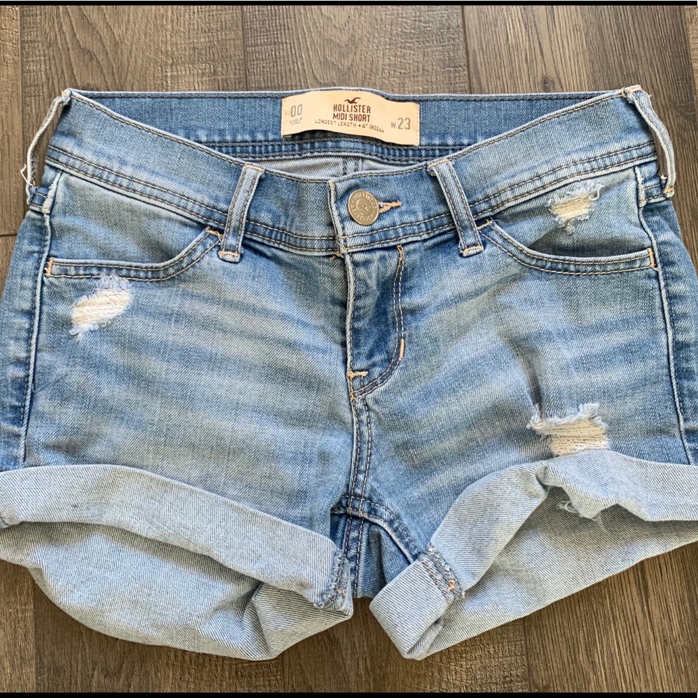 hollister midi shorts
